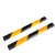 10cm微型橡胶减速带线槽车位地面分割线行人自行车坡道防滑减速板 10宽箭头黄色