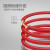 绿灯行 BV6平方 电线电缆 国标单芯单股铜芯硬线 照明插座空调用线 100米 红色