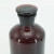 赫思迪格 玻璃试剂瓶 实验室玻璃密封细口瓶 带盖磨砂口试剂瓶 棕色250ml HHW-193
