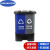 京顿 塑料垃圾桶脚踏分类双桶垃圾桶大号干湿分离带盖垃圾桶 40L蓝灰