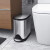 美国Simplehuman 厨房卫生间不锈钢脚踏板式垃圾桶分类4.5/6/10 L 白色不锈钢10升
