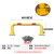钢管挡车器U型护栏隔离柱停车桩车库位器车位栏杆防撞护栏定制 龙门架黄色[活动]800*300*60