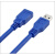 USB3.0延长线数据线接线无损稳定短线包头 A公对A母短线AM TO AF 蓝色0.3米