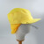 食品厂工作帽女车间劳保防尘帽男食品帽子卫生透气白色网帽 黄色头顶网