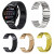 适用Ticwatch Pro X 3手表带 4G版2021北斗硅胶带GTH A E2智能运动男女腕带 玫金色 Ticwatch C2-18mm