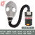 普达 自吸过滤式防毒面具 MJ-4001呼吸防护全面罩 面具+0.5米管子+Z-B-P2-3过滤罐