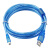 用于汇川PLC编程电缆USB型线调试H0U/H1U/H2U/H3U Mini数据下载线 透明蓝 USB-MINI 3M