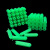 绿色塑料膨胀管6mm6厘8mm8厘自攻螺丝钉胶塞墙塞涨塞胀塞胶粒M6M8 套装绿6mm+螺丝100套