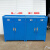工具柜 加厚铁皮柜重型工具箱车间工地双开门储物柜子 灰白+蓝色 左右抽屉0.8款+挂板