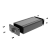 锢丰（GOF）57-28铝合金电子元件diy铝型材外壳电源电路板仪表铝型材接线适配器壳体J04 激光丝印 开孔 长度定制联系客服