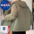 NASA RHUDE冬季休闲棉服夹克男装潮流外套棉衣男士秋冬季棉袄衣服冬装外套 苔绿色 L(110-125斤)