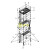铝合金脚手架深圳广州移动平台厂家快装建筑铝架高空作业爬梯 平台高度7.5米