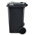 中典 垃圾分类垃圾桶YY-100A新国标大号物业室内外小区环卫户外商用定制带盖垃圾桶 黑色100L-其他垃圾