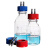 垒固 高硼硅蓝盖试剂瓶 耐高温实验室不锈钢补料瓶盖 玻璃溶剂储存瓶 高硼硅蓝盖瓶2000ml
