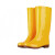 安至防护 加绒雨鞋高筒牛筋底雨靴防滑耐磨男女水鞋工作防水食品靴 黄色/高筒40cm 39