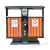 户外不锈钢垃圾箱室外垃圾桶大号商用分类公共场合环卫果皮箱公园ONEVAN 钢木桶(防腐木+镀锡板)