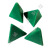 脉秀佑盾（Y）塑胶磨料树脂磨料树脂研磨石去毛刺软金属抛光石塑 绿色圆锥10*10(25公斤)