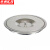 京洲实邦 嵌入式台面盖子不锈钢圆形垃圾桶【5L银色盖子】ZJ-2414