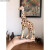 好沐音（haomuyin）瑕疪处理法国Papo afari长颈鹿老虎野生动物模型玩具 safari大颈鹿瑕疵无标签长12