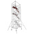 定制适用上海岷岳铝合金脚手架移动平台建筑工程便携高空作业梯子 七层全套