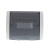 PZ30配电箱塑料盖板通用向上翻盖12/16/20回路全白透明阻燃盖 双排20-24回路黑色