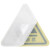 斯福克丁 警示贴 PVC三角形机械设备安全标示牌墙贴 8*8cm 危险废物 ML99