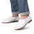 阿力牛 AX-027浅口雨鞋低帮套脚水鞋 防水防滑鞋厨师鞋PVC胶鞋 白色 44 