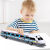 儿童玩具车39cm火车模型玩具惯性和谐号高铁动车车模场景男孩礼物 惯性火车【4只】4色