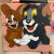 立上头猫和老鼠diy数字油画叮当猫哆啦A梦儿童动漫手工手绘油彩画装饰画 H511 20*20实木内框+颜料画笔