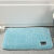 定制 浴室吸水地垫门垫进门地毯脚垫卫生间洗手间门口防滑垫子骄 天蓝色 40*60厘米3厘米绒高