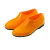 锐麻  水鞋养猪防水专用低帮耐强酸强碱黄胶鞋棉内里平底雨鞋 黄色 38 