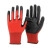 恒百思N539丁青浸胶劳保手套机械耐磨耐油防护工作手套12双 24双红色N539 L