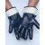 手套工作劳保耐磨防油胶皮防滑防水耐油全胶帆布浸胶汽修丁腈防护 升级款（蓝色）：P806（3双 均码