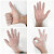 腾固 一次性PVC手套白色透明手套 PVC透明款 L码 50双/盒(1盒价)