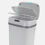 简厚 感应智能垃圾桶带盖商用学校厕所保洁桶垃圾桶 火山灰12L