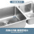 摩恩（MOEN）304不锈钢水槽套装厨房洗菜盆洗碗槽洗菜池820mm双槽配冷热水龙头