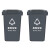 希万辉 商用带盖垃圾箱卫生间大容量垃圾桶 新国标颜色备注 30L