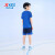 特步（XTEP）男童短袖套装夏季新款儿童运动T恤短裤两件套速干夏装 皇家蓝 120cm