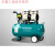 定制熊猫无油空压机高压冲气泵木工空喷漆气压缩机小型打气泵220V 750-30L无油铜空压机(两缸)