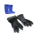 朗固（LANGGU）00级DPL乳胶作业手套手部足部防护组合 黑色