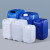 带内盖塑料小方桶密封扁桶耐酸碱化工桶加厚实验室废液桶收集桶化 25L白色-B款-1公斤