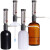 希万辉 套筒式可调定量加液器透明棕色玻璃加液瓶塑料套装 加液器配黑色塑料瓶（500ml）