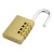 谋福（CNMF）黄铜4位密码锁 行李箱橱柜健身房号锁 防水防锈（38cm四位密码锁）