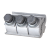 OLKWL（瓦力） JBL铝异形并沟线夹三节T型分支16-120平方铝线接头送绝缘罩杭州型JBL-16-120B三节