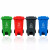 兰诗 LJT2215 新国标大号脚踏分类垃圾桶 物业环卫商用大垃圾桶 100L灰色-其他垃圾