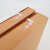 赫思迪格 牛皮纸档案盒资料盒加厚文件包装盒 普通款 31*22cm 侧宽2cm（10个) HGJ-1132