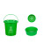 庄太太【10L带盖带手（圆桶带滤网）绿】10升20升手提垃圾分类垃圾桶厨余带盖带滤网大号圆形