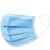 鸣固 一次性民用口罩熔喷层防尘透气防护口鼻口罩口罩蓝色三层成人防护50只/盒 加厚款