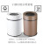 懒人电动智能感应垃圾桶卫生间客厅分类干湿充电螺旋不锈钢筒 9L咖啡色2-3人用感应+
