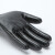 伏兴 尼龙丁腈浸胶手套 防滑手套涂胶挂胶耐用耐油劳保手套 12双装 黑色